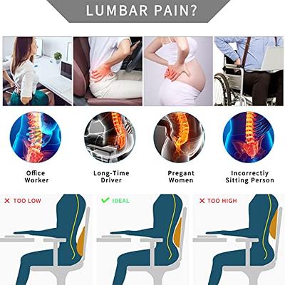 Comfort Lumbar Support Pillow, Lower Back Cushion for Gaming