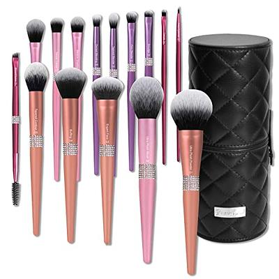 Makeup Brush Set Soft Fluffy Professiona Cosmetic Foundation Powder  Eyeshadow Kabuki Blending Make Up Brush Beauty Tool Makeup Sponge Storage  Bag - Temu