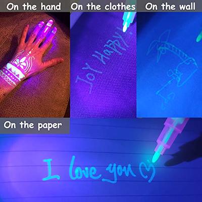 32 Pack Valentines Invisible Ink Pen with UV Black Light Secret