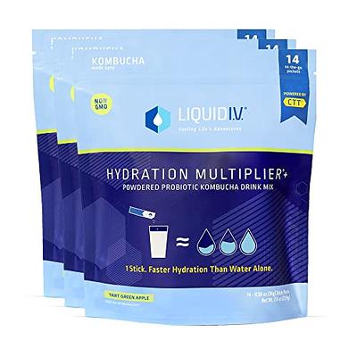 Liquid I.v. Hydration Multiplier + Powdered Probiotic Kombucha Drink Mix -  Tart Green Apple - 0.56oz Each/10ct : Target