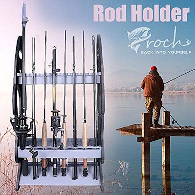 Croch 16 Fishing Rod Holder Storage Rack, Fishing Pole Stand Garage  Organizer Holds Any Type of Rod or Hiking Sticks Keep It Steady - Yahoo  Shopping