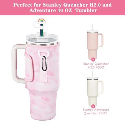 MONOBLANKS Water Bottle Pouch for Stanley Quencher Adventure 40 oz