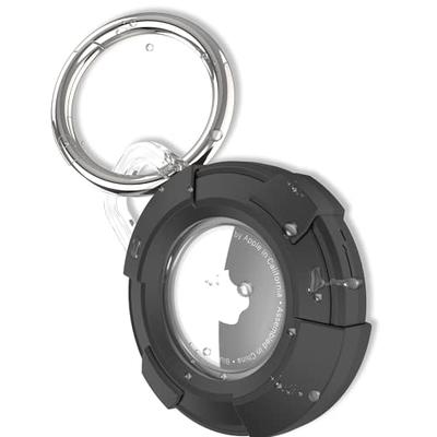 ijoy AirTag Black Leather Keychain Holder IJATLTH01 - The Home Depot