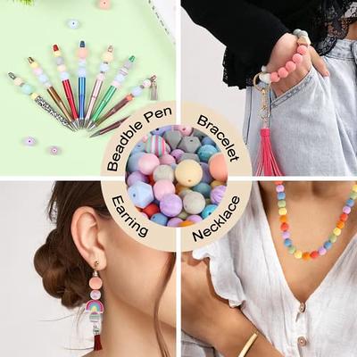 100pcs 15mm Round Silicone Bead Kit, For Necklace, Bracelet, Diy Craft  Making - Assorted Silicone Color Beads - For Jewelry Making