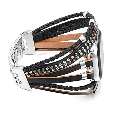 Leather Wrap Bracelet for Men Women Boho Bracelet Unisex 