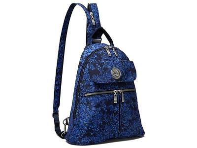 Baggallini Naples Convertible Backpack Ink Hydrangea One Size