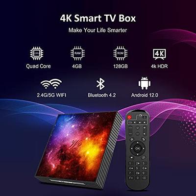 Android TV Box 12.0 2GB 16GB Support 8K Dual-WiFi 2.4G 5.8G TV Box Android  H618 Chipset with HDR10 BT4.0 USB 2.0 3D Ethernet with Mini Backlit