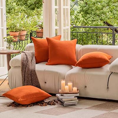 Set of 2 Outdoor Waterproof Throw Pillow Covers 18x18 Inch for