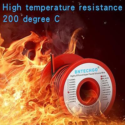 22 gauge silicone wire spool 7 color high resistant 200 deg c