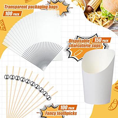 White Charcuterie Paper Cups and Toothpicks Set – ThePrettyPartyBoxx