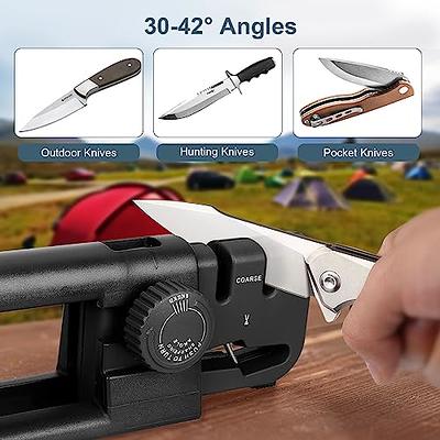 Knife Sharpener Tool, 5 Angles Adjustable Knife Sharpener for Kitchen,  Portable Handheld Knife Sharpening for Home&Outdoor - Yahoo Shopping