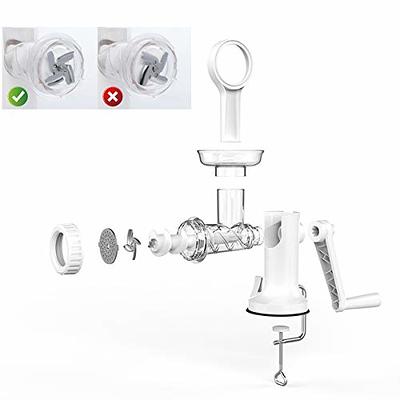 LHS Manual Meat Grinder, Heavy Duty Meat Mincer Sausage Stuffer, 3-in-1  Hand Grinder with Stainless Steel Blades for Meat, Sausage, Cookies, Easy  to Clean - Yahoo Shopping
