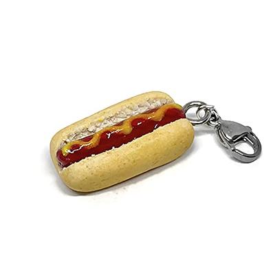 Hot Dog Charm, Durable Lobster Claw Clasp, Zipper Pull Charm For Men,  HotDog Novelty Gifts, Mini Fast Food Charms, Clip On Charm - Yahoo Shopping