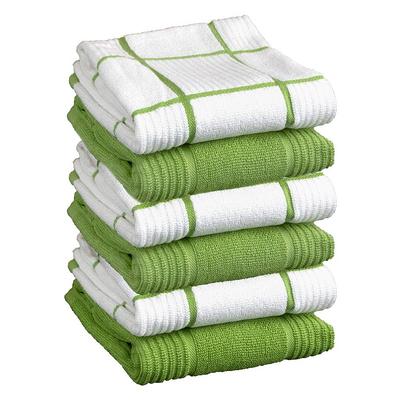 Utopia Super Absorbent Kitchen Towels 15 x 25 Pack of 6 - Red, 6