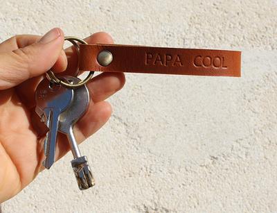 The Producer Personalized Fine Leather Lanyard