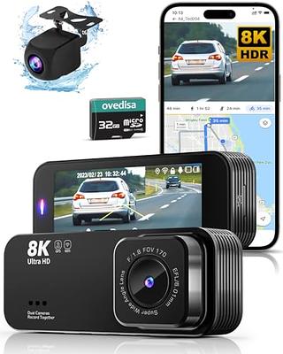 ROVE R2-4K PRO Dash Cam, Built-in GPS, 5G WiFi Dash Camera for Cars, 2160P  UHD 30fps Dashcam with APP, 2.4 IPS Screen, Night Vision, WDR, 150° Wide