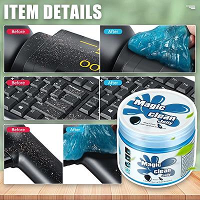 2pcs Multi-purpose Cleaning Gel Universal Car Crevice Cleaner For Car Air  Vent & Interior Detail Cleaning Mud Can Be Used For Keyboard, Computer