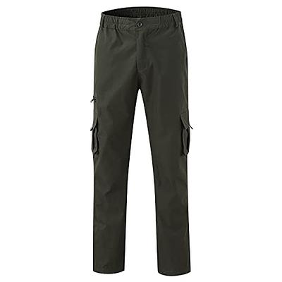 Pudolla Men's Hiking Cargo Pants Lightweight Outdoor Travel Pants