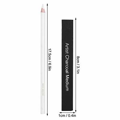 3Pcs White Charcoal Pencils and 6 Pcs Sketch Pencils Compressed Charcoal  Sticks Soft Medium Hard for Kids Beginners Adults Aspiring Artist - Yahoo  Shopping