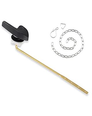 Heffchi Polished Black Toilet Tank Flush Lever Replacement, Universal Front  Mount Handle Toilet Tank Trip Lever with Stainless Steel Flapper Chain,  Easy Install, Brass Material, Chrome Finish - Yahoo Shopping