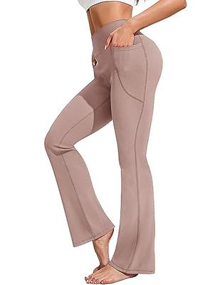 IUGA Bootcut Yoga Pants with Pockets for Women Wide Leg Pants High Waist  Workout Pants Tummy