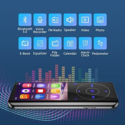 Bluetooth MP4 MP3 Player 64GB/128GB Support FM Radio Music Built in  Speakers NEW