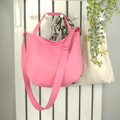 Leather Cross Body Bag Pink Leather Shoulder Bag Women's 