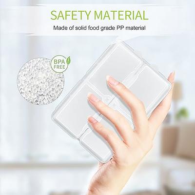 2PCS Press on Nail Organizer, Clear Press on Nail Storage Box