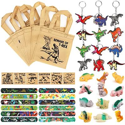 Moltby 48Pcs Dinosaur Party Favors - Dino Tote Non-woven Goodie