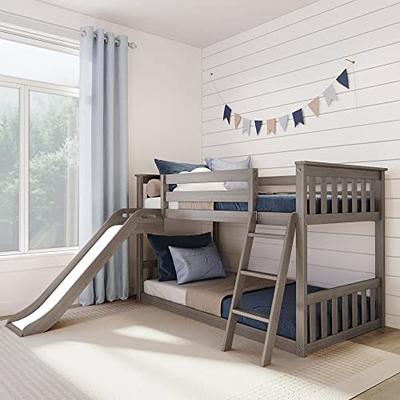 Full Loft Bed Modern Pine Wood Kids' Beds with Guardrail & Underbed Storage  Space - Yahoo Shopping