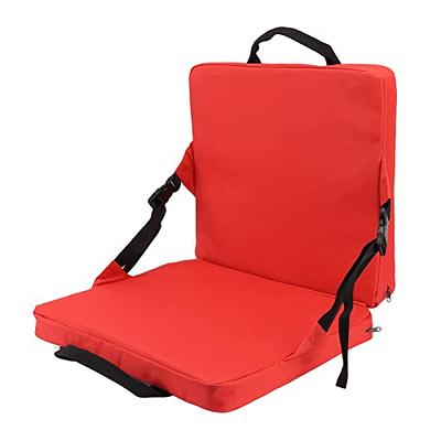 HFEHSKJ Red Foldable Seat, Portable Stadium Seat Cushion with Backrest,  Lightweight Padded Seat for Bleachers Indoor Outdoor Sports Camping  Traveling Hiking - Yahoo Shopping