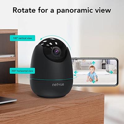  Home Security Camera, Baby Camera, 2K wansview WiFi Camera for  Pet/Nanny, Motion Alerts, 2 Way Audio, Night Vision, Compatible with Alexa  Echo Show, with TF Card Slot and Cloud 