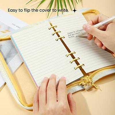 2 PCS A6 Rainbow Soft PVC Notebook Binder, Refillable Paper PVC Binder,  Clear Soft PVC Notebook Cover, Loose Leaf Personal Planner Binder (Rainbow)  : : Office Products