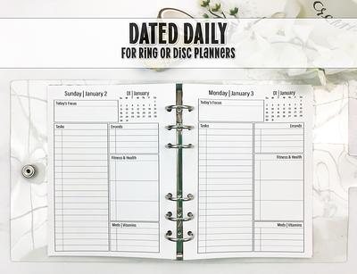  Personal Gift List Planner Insert Refill, 3.74 x 6.73