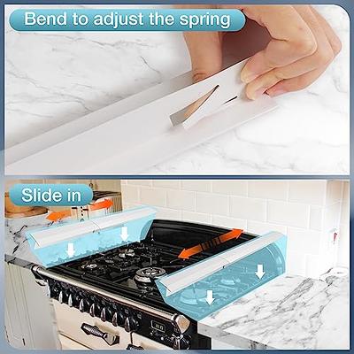 16.5-33 Stove Counter Gap Covers, Stainless Steel Stove Guard, Cooktop  Trim Kit, Stove Gap Guards, Oven Gap Filler, Heat Resistant & Effectively  Protect Stove Gap Filler,White(2PCS) - Yahoo Shopping