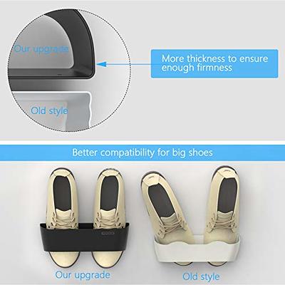 DEYILIAN Hanging Shoe Rack 2 Pack, Wall Mounted Shoe Rack with Sticky  Hanging Mounts, Wall Shoes