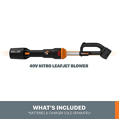 Worx 20V 2-Speed Cordless Leaf Blower with Turbine Fan, Lightweight for  Lawn Care - Battery & Charger Included