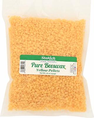 Stakich Yellow Beeswax Pellets - Natural, Cosmetic Grade, Premium