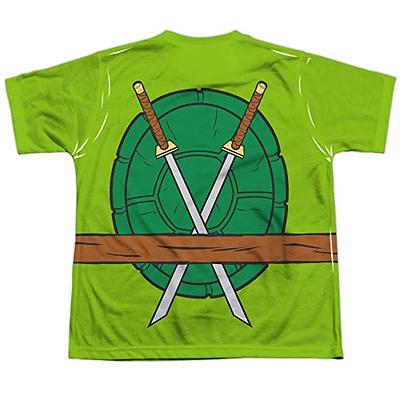 Teenage Mutant Ninja Turtles Men's Leonardo Costume T-Shirt Green