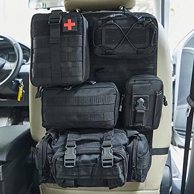 BXBXHD 6 Pack Tactical Truck Organizer Back Seat Storage Car Seat Storage  Bag Molle Panels for vehicles, Car and SUV with Lots of Handy  Compartments(Black) - Yahoo Shopping