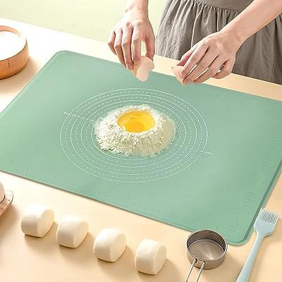 Silicone Pastry Mat Extra Large 28X20 Non-stick Baking Mat With High  Edge, Food Grade Silicone Dough Rolling Mat For Making Cookies Macarons  Multipurpose Mat Countertop Mat Placemat (Green) - Yahoo Shopping