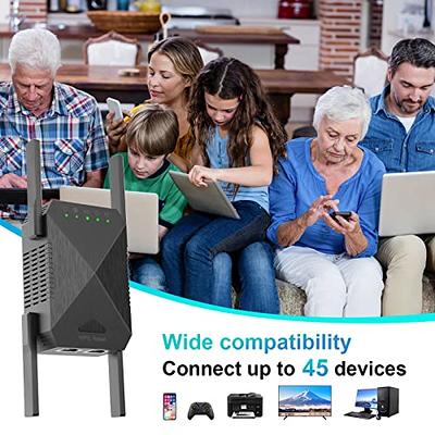 Edtiske WiFi Extender, 2024 Fastest WiFi Booster 1200Mbps Dual Band (5GHz/ 2.4GHz) Extenders Signal Booster for Home, Internet Booster WiFi Repeater  Covers up to 10000sq. ft and 45 Devices - Yahoo Shopping