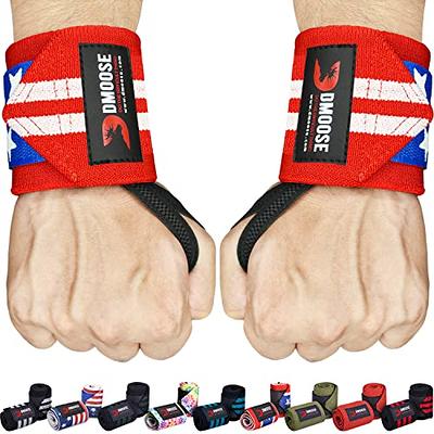DMoose workout wrist wraps for men 12 and 18 Inches Thumb Loops with Wrist  Support for Workouts Powerlifting Wrist Straps for Weight Lifting Men and  Women American - Yahoo Shopping