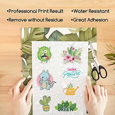 Vinyl Sticker Paper  Inkjet Printable Vinyl 8.5''x11'' 10 Sheet – HTVRONT