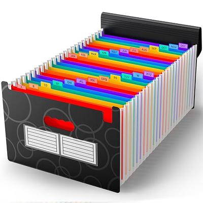 Double Sided Pencil box, Expandable File Organizer - High Capacity, Easy  Paper Management