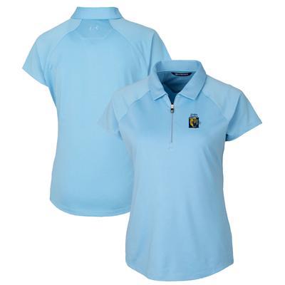 Jacksonville Jaguars Cutter & Buck Women's Advantage DryTec Tri-Blend Pique  Polo - Navy