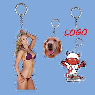 Hunjunt Custom Keychain with Picture Double Sided Engraved Printing  Personalized Photo Key Chain Customized Memorial Gift - Yahoo Shopping