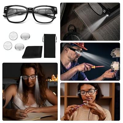 Reading Glasses with Lights Bright LED Readers Magnifying Glasses
