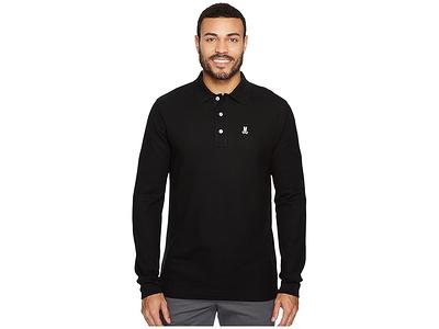 Psycho Bunny Big and Tall Classic Polo (Black) Men's Clothing