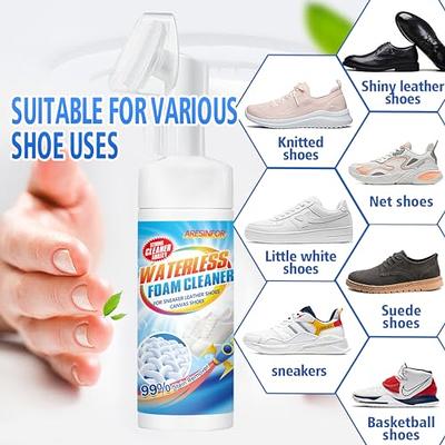 Aresinfor 10.6OZ Shoe Cleaner Kit Water-Free Foam Sneaker Cleaner Sneaker  Cleaner, Work on White Shoe,Suede,Boot,Canvas,PU,Fabric,etc Eco-Friendly  Sneaker Cleaning Set - Yahoo Shopping